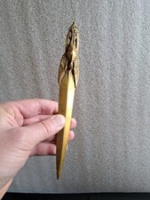 Maurice Frécourt - paper cutter, bronze stork early 20th century.