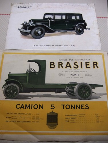 Lot affiches automobiles - de, 2