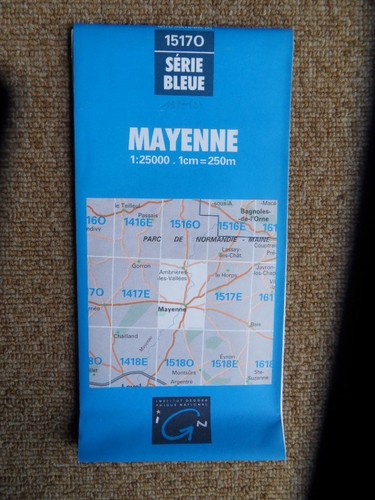 527 carte ign série bleue - série,
