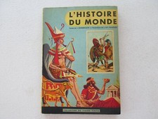 TINTIN L'HISTOIRE DU MONDE T1 TBE/TTBE COMPLET CHROMO EDITION ORIGINALE 1958
