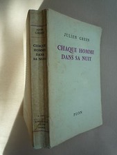 1960 CHAQUE HOMME DANS SA NUIT DE JULIEN GREEN ROMAN CHEZ PLON