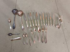 27 Art Nouveau silver metal cutlery including CHRISTOFLE