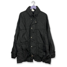 Veste Prada Imperméable Vintage Noire Avec Boutons - Taille XL/XXL Homme