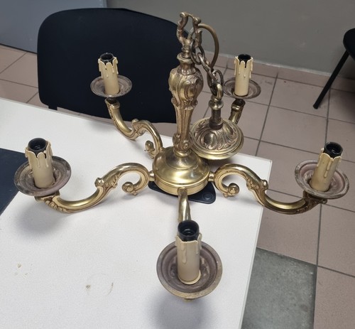 Lustre ancien bras en - 5,