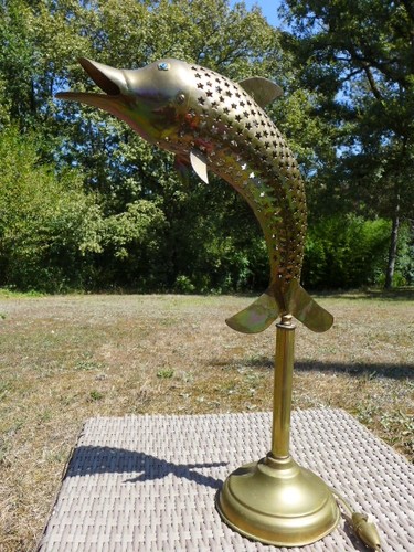 Design lampe poisson vintage - lampe,