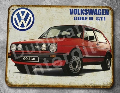 Plaque métal vintage golf - vintage,