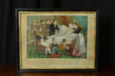  GRAVURE COULEUR ANCIENNE