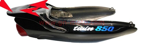 Coque arriere pour - arriere, 850
