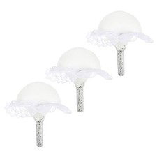  3 Pcs Bouquet De Mariée Artificiel Maintiendeur Fleurs Fourniture Mariage