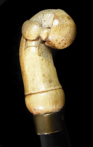 Canne pommeau curiosité - pommeau,