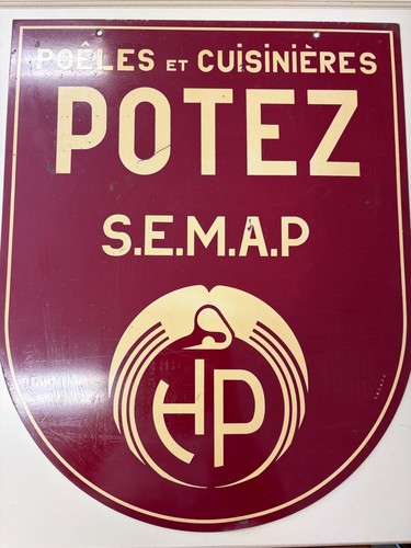Ancienne plaque métallique