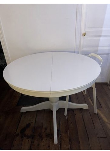 Table ronde avec rallonge - avec,