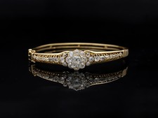 Bracelet ancien diamant or 750