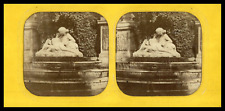 Paris, Luxembourg Garden, Sculpture Fontaine de Medicis, ca.1870, stereo day