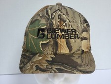 Vintage Biewer Lumber Company Illinois Advantage Camo Snapback Hat Made In USA