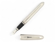 STYLO PLUME CARTIER LOUIS EN METAL DECORS GODRON A CARTOUCHE FOUNTAIN PEN 1290€