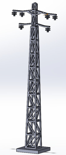 Pylone électrique - ho-1/87,