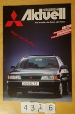 MITSUBISHI AKTUELL GAMME GALANT PAJERO LANCER COLT STARION SAPPORO L300 5/88  8p