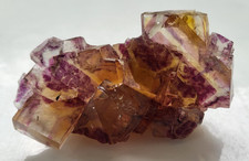 FLUORITE gros cubes à zonages jaune et violet - OKORUSU - Namibie - Afrique