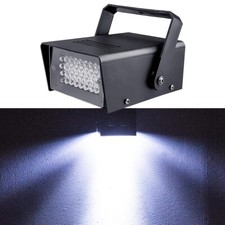 32LED Mini Stroboscope Dj Jeux de Lumiere Pour Soiree Strobe Light Blanc Stro...