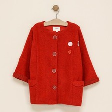 veste neuve catimini manteaux lainage 6 ans vermillon couleurs uperbe 57% lain**