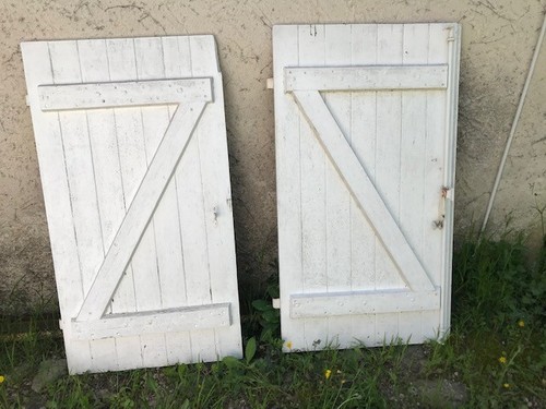 Volets bois paires 70 x - 2,