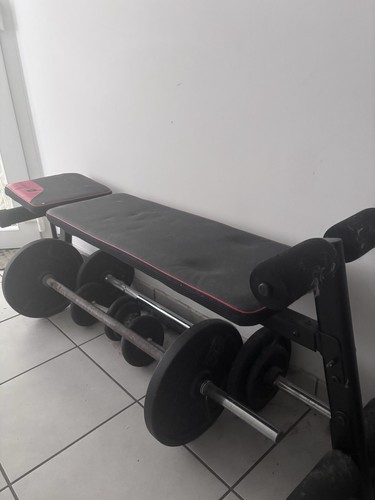 Banc musculation plat noir - banc, de