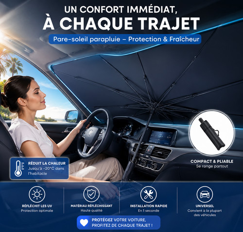 Pare soleil brise - pare-brise, pliable