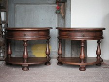 Paire de table de nuit bois