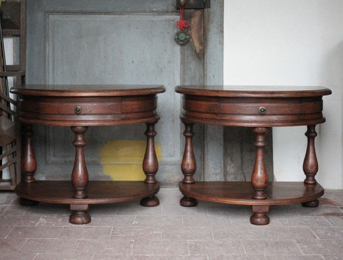 Paire table nuit bois - table,