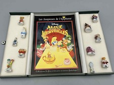 Feves Disney Alice in Wonderland Miniature Set in Green Case Rare