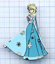Disney Paris 107127 SNOW QUEEN Princess Frozen Elsa Blue Gown DRLP Pin's