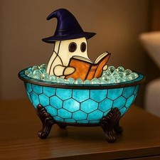 Pour Halloween Veilleuse Lampe de Bain à Bulles Jolie Couleur Changement LED Lu