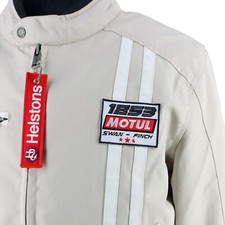 Veste Blouson L Moto CE Helstons Boxer Beige Motul Textile Doublure