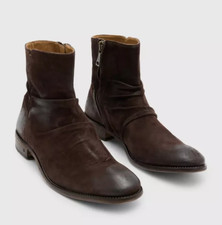 $698 John Varvatos Collection Morrison Sharpei Suede Boots 11.5