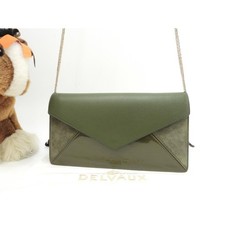 Delvaux Green Leather Chain