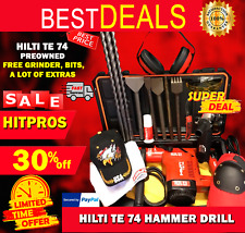 HILTI TE 74, PREOWNED, FREE GRINDER, BITS, A LOT OF EXTRAS, FAST SHIP