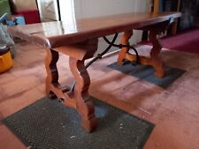 Valenti Signed Antique Wood Coffee Table