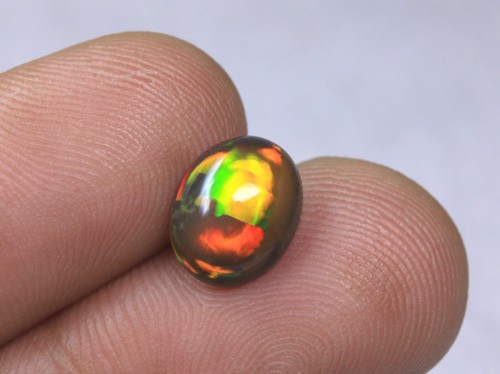 Cabochon opale noire - d'opale,