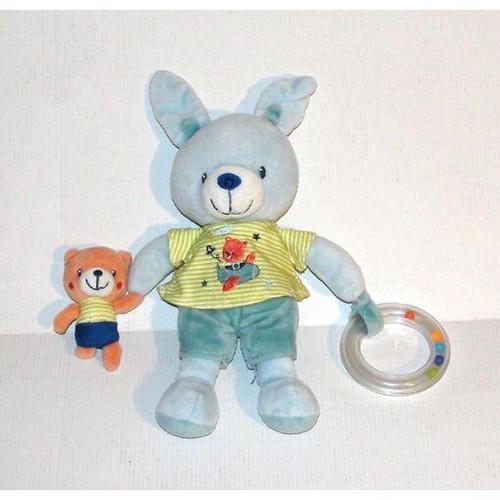 Doudou lapin pommette - doudou,
