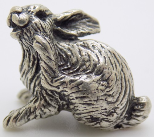 Lapin micro miniature argent - lapin,
