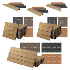 Dalles de terrasse revêtement de sol WPC carrelage plinthe couverture au choix