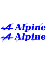 ALEZAN MODELS . STICKER . 2 ALPINE LOGO + LETTERING. VINYL ADHESIVE 75 MICRONS