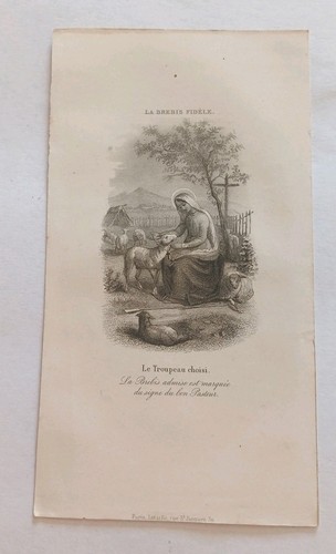 Ancienne image pieuse - image,
