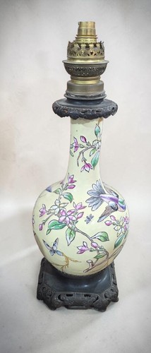 Lampe porcelaine asiatique - lampe,