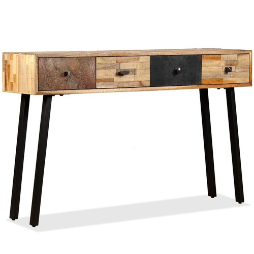 Table console teck massif - console,
