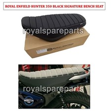 Véritable Royal Enfield Signature Bench Siège, Noir pour Hunter 350