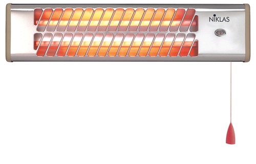 Radiateur mural quartz 1200w - mural,
