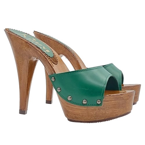 Mule femme vert - de, en