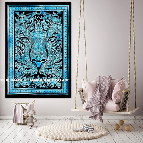 Indien lion visage tenture - indien,